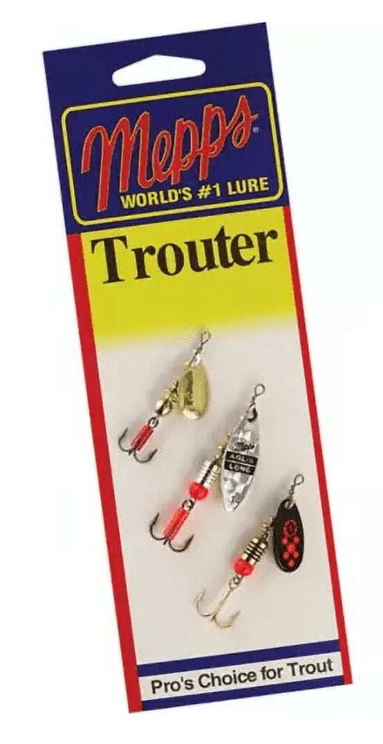 Sheldons Mepps Troutr Spinr Crd 3/pack Stb1