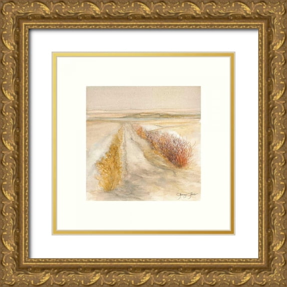 Sheler, Sammy 20x20 Gold Ornate Wood Framed with Double Matting Museum Art Print Titled - Crescent Bar
