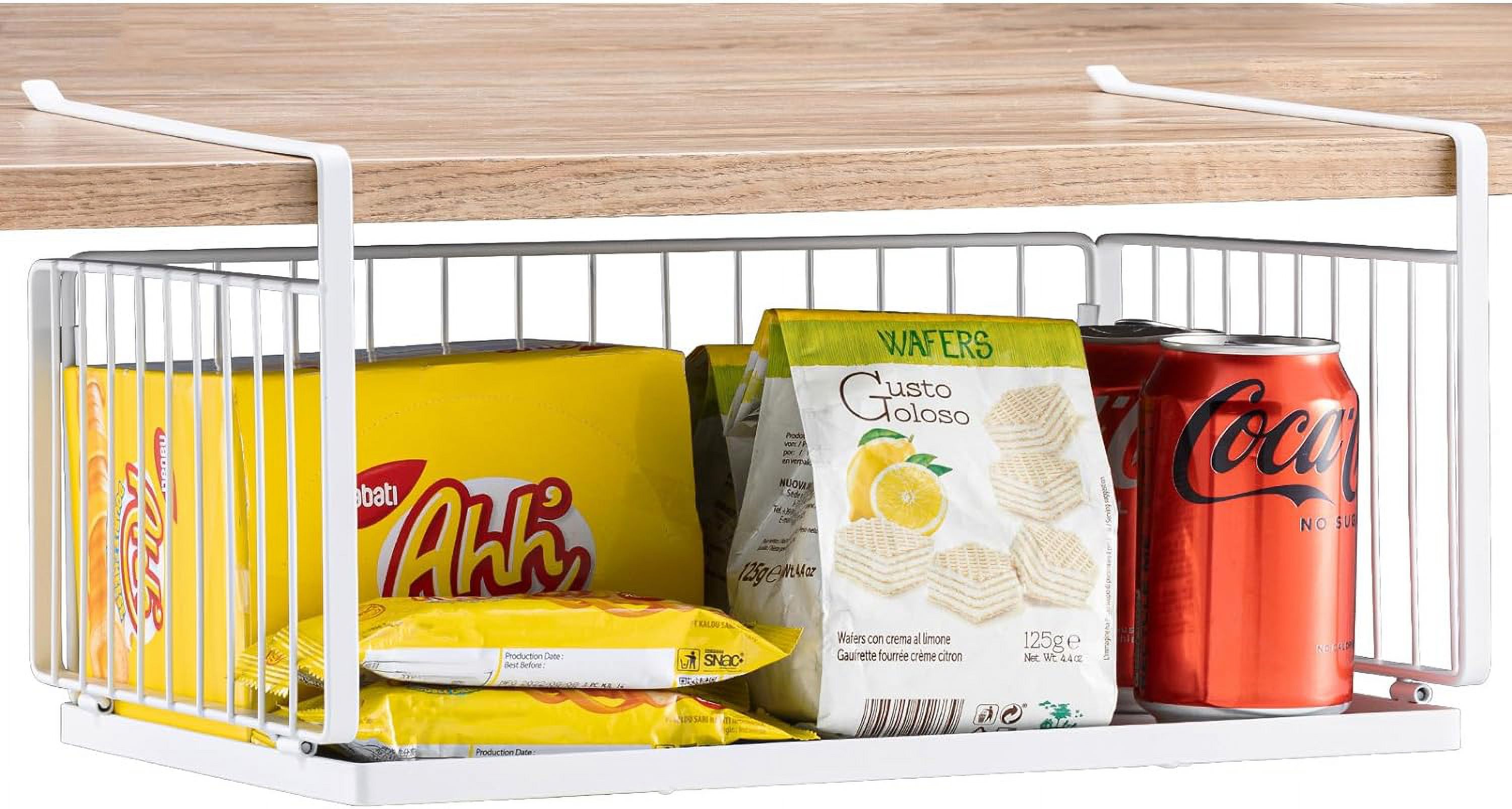 Small Basket Disc Rack Under Shelf Basket, Hanging Storage Baskets for Efficient Kitchen and ...