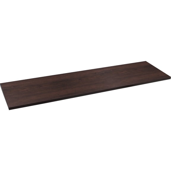 Knape & Vogt Shelf Board Espresso - Stain Resistant Particle Board - 12 x 48 In Home & Garage Storage, Stackable Design