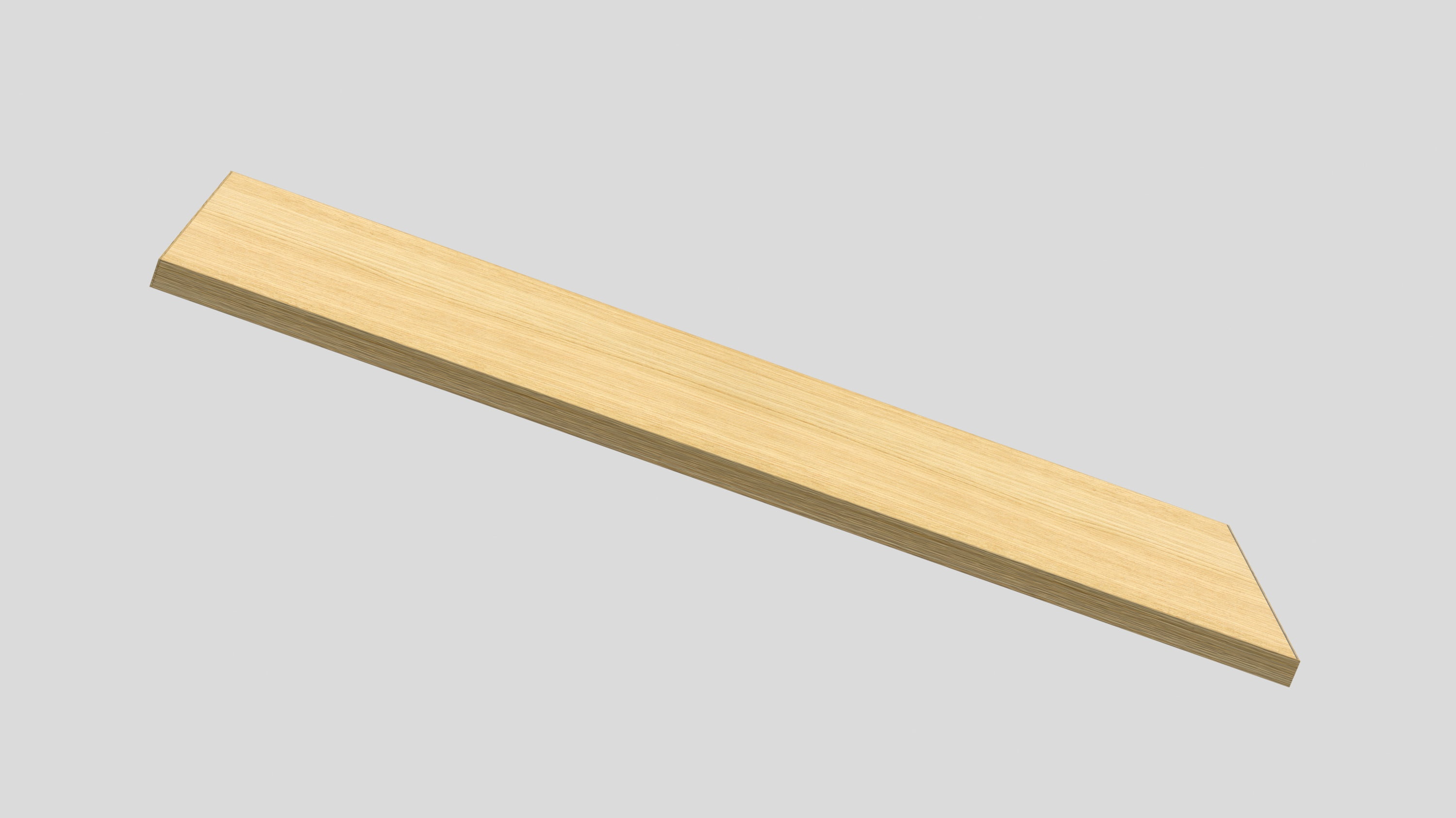 Shelf Board Lite Oak 72 in. L x 10 in. D x 0.6 in. H