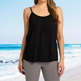 thumbnail image 1 of Shelf Bra Camisoles Adjustable Spaghetti Strap Tank Tops Basic Layer Womens Top Loose Fit Dressy Top Women Too Womens Top Women Top Loose Crop Top Set Women Shirts for Women Top Wardrobe Women Tops, 1 of 4
