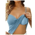 thumbnail image 1 of Shelf Bra Camisoles Adjustable Spaghetti Strap Tank Tops Basic Layer, 1 of 1
