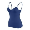 thumbnail image 1 of Shelf Bra Camisoles Adjustable Spaghetti Strap Tank Tops Basic Layer, 1 of 7