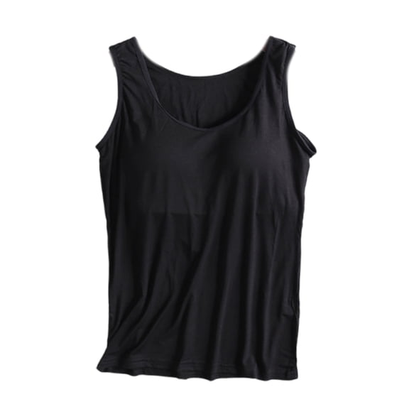 Shelf Bra Tanks Tops Sleeveless Racerback Workout Camisole Yoga Shirt Cotton Undershirts Tanks Top with Built in Bras