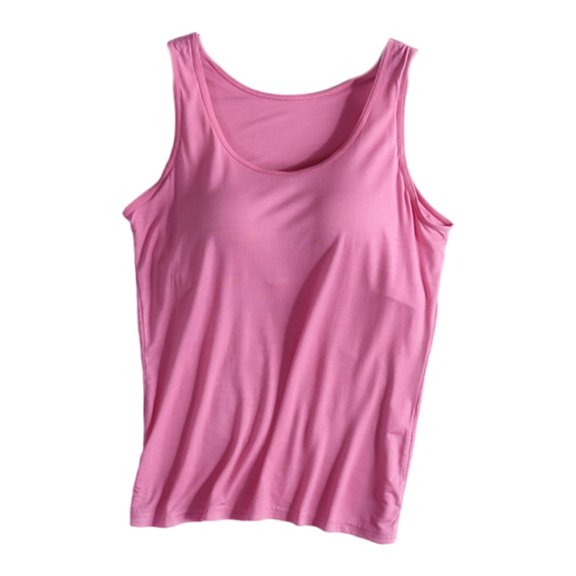 Shelf Bra Tanks Tops Sleeveless Racerback Workout Camisole Yoga Shirt Cotton Undershirts Tanks Top with Built in Bras