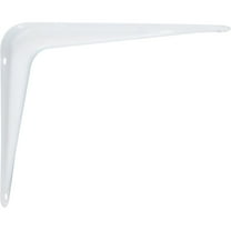 Stone Harbor Hardware 74401-WH 4" x 5", High-Quality Shelf Bracket White