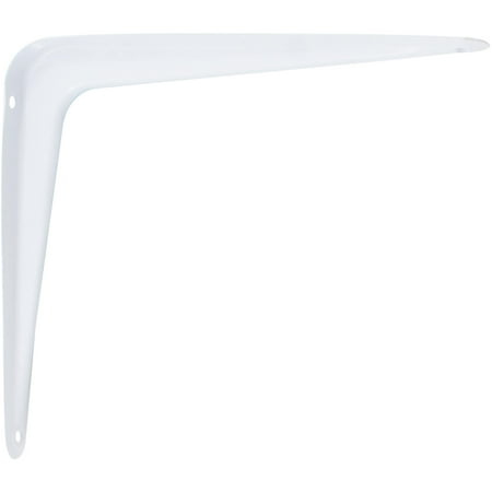 Shelf Bracket, 5" x 6", No Screws Included, White by Stone Harbor Hardware