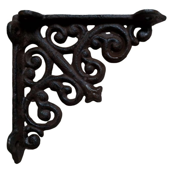 Shelf Bracket, Heavy Duty Cast Iron Right Angle Bracket, Wall Mounted Support L Brackets for Table , Furniture Mount, Wall Shelf