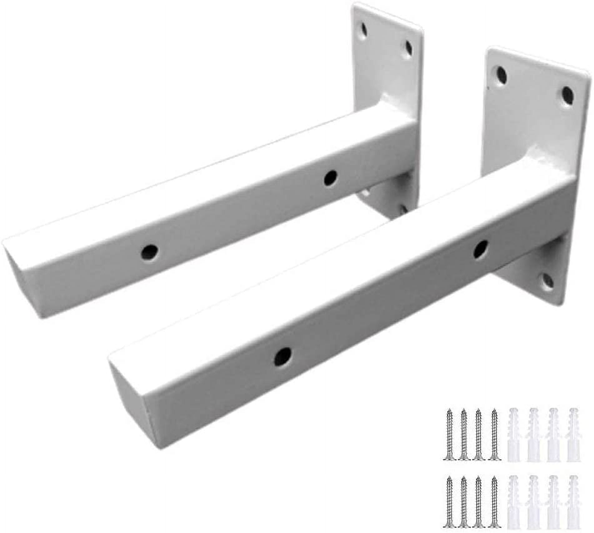 Shelf Bracket Industrial Retro,Heavy Duty Wall Mounted Shelve Brackets,White Floating Shelving