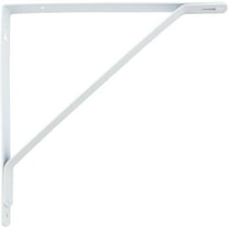 Shelf Bracket, Powder Coated, 10-1/2 Inches, White by Stone Harbor Hardware