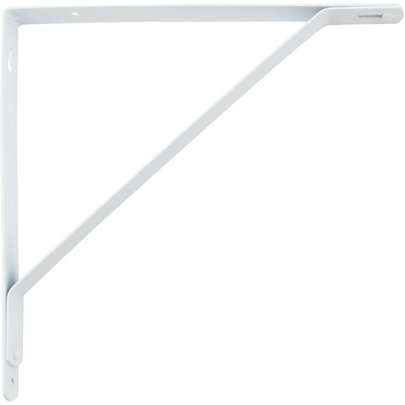 Shelf Bracket, Powder Coated, 10-1/2 Inches, White by Stone Harbor Hardware
