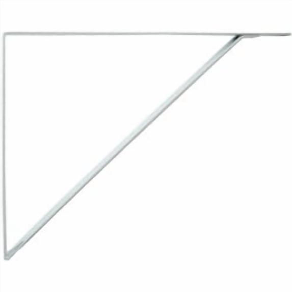Shelf Bracket, Powder Coated, 18-1/4" x 15-1/4", White by Stone Harbor Hardware
