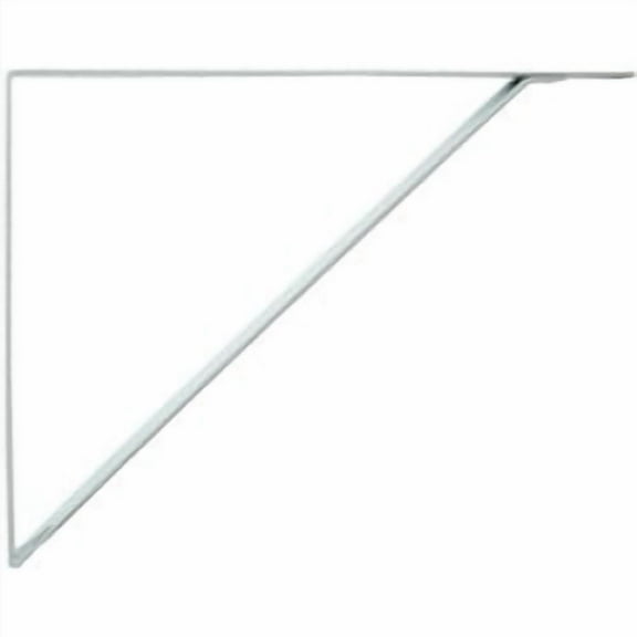Shelf Bracket, Powder Coated, 18-1/4" x 15-1/4", White by Stone Harbor Hardware
