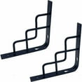 thumbnail image 1 of Shelf Bracket/Support Design Metal Bracket for Floating Shelf - 2 PCS Shelf Bracket Fixing Bracket for Living Room Kitchen Bedroom Bookcase Decoration, maximum load: 50 kg (15 cm), 1 of 4