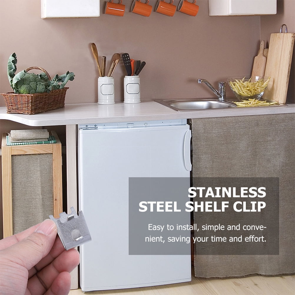 Shelf Clips Refrigerator Freezer Support Hooks Clamp Cooler Clip