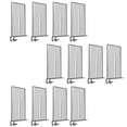 thumbnail image 1 of Shelf Dividers, 12 Pack Metal Closets Shelves Organizer, Black, 1 of 7