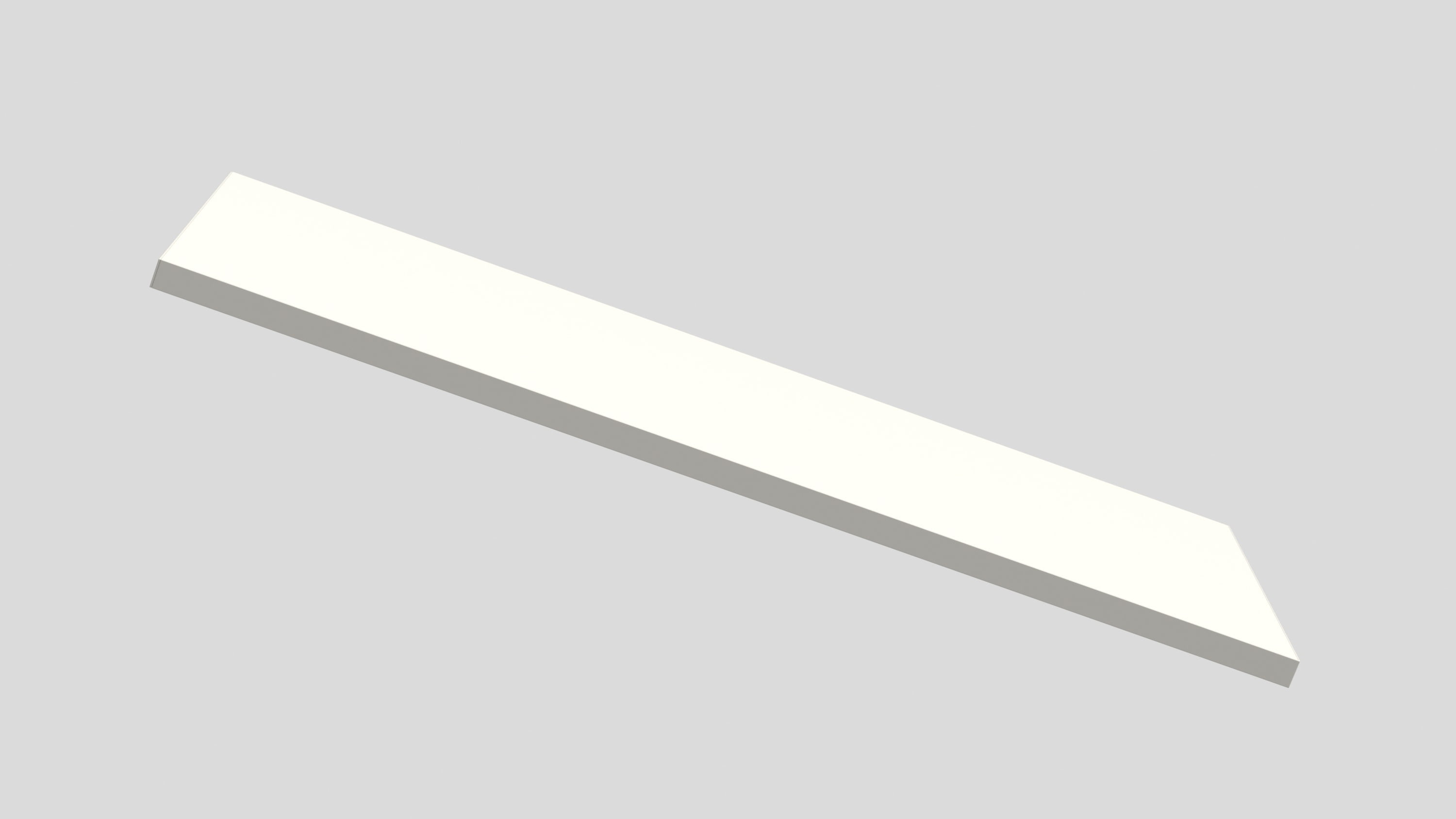 Shelf Kit White 24 in. D x 8 in. L x 0.6 in. H
