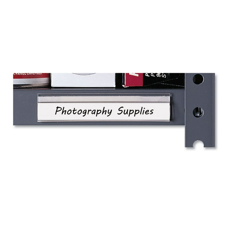 Shelf Labeling Strips, Side Load, 4 x 0.78, Clear, 10/Pack Shelf Labeling Strips, Side Load, 4 x 0.78, Clear, 10/Pack