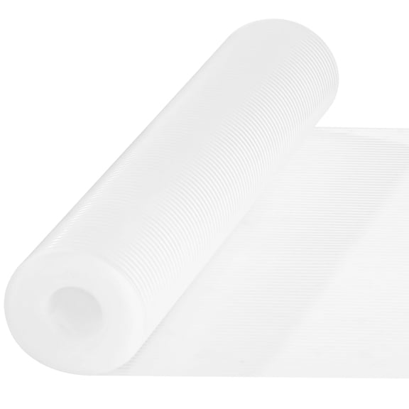 Shelf Liner Roll with Ribbed Texture, EVA Non-Slip Cabinet Liner, 12 in x 240 in Cut-to-Fit Drawer and Fridge Mat, Waterproof Washable Oil-Proof Contact Paper for Drawer, Cabinet