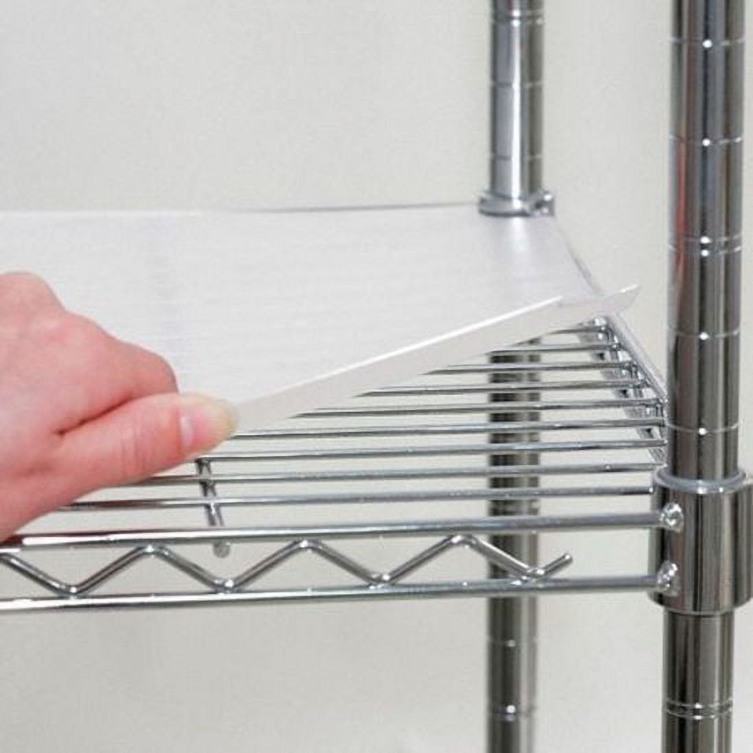 Clear Matte Plastic Shelf Liner 36" x 24" 4-Pack