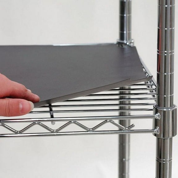 Manufacturer Varies Shelf Liner 48"x24", Black, 4PK 5GRJ9