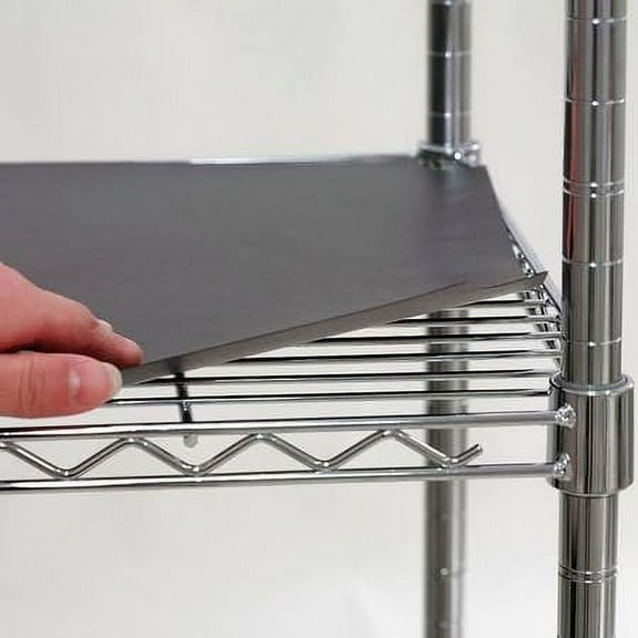 Shelf Liner, 60 X 18 In., Black, PK4