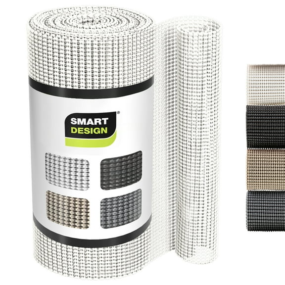 Shelf Liner Classic Grip - (12 Inch x 20 Feet) - Drawer Cabinet Non Adhesive Protection - Kitchen [White]