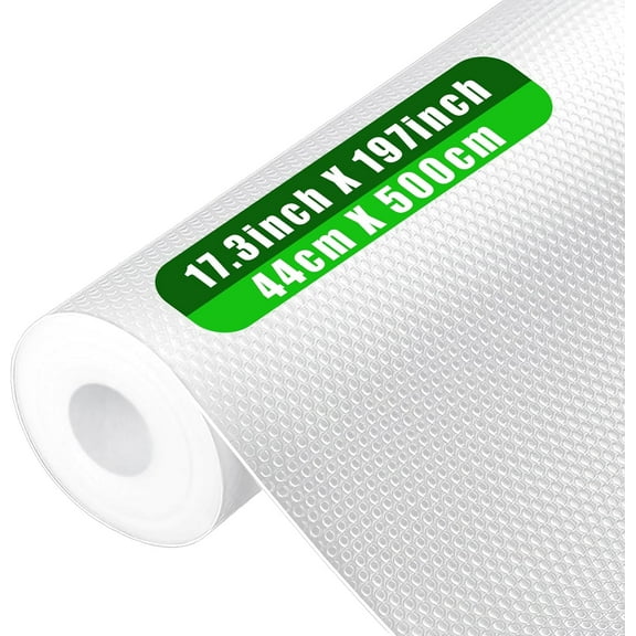 Shelf Liner Drawer Liner for Cabinets Kitchen Non-Adhesive Washable EVA Cupboard Non-Slip Fridge Liners 17.3 x 197 inches