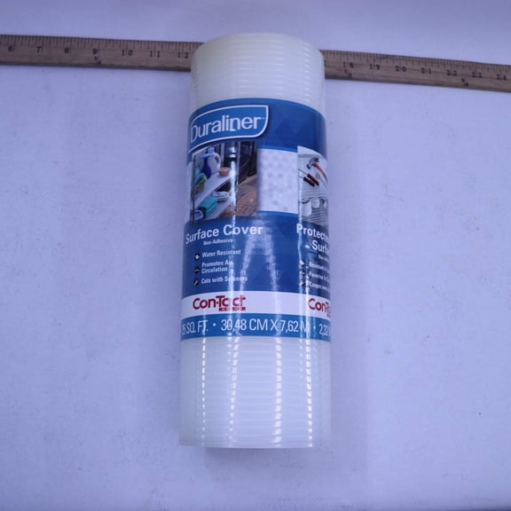 Shelf Liner Non-Adhesive and Multi-Use Drawer Liner Vinyl Diamond Clear 12 x 25