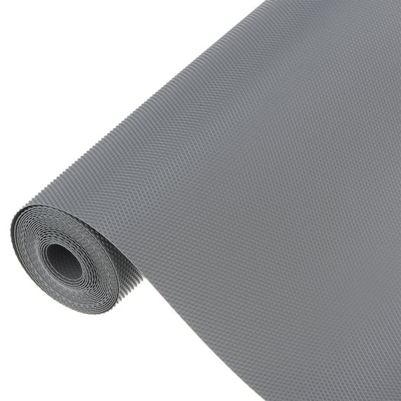 Shelf Liner, Non-Slip Drawer Liner 19-11/16" x 118-1/8" EVA Material Liner with Diamond Pattern, Gray