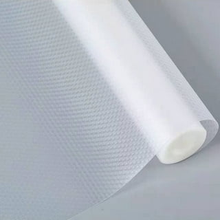 Trinity 18 X 4' Non-Adhesive Frosted Shelf Liners, Clear/frost - 4 pack