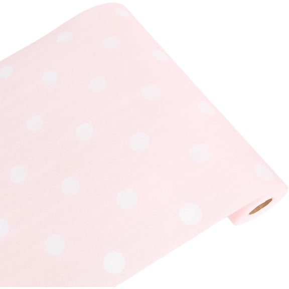 Shelf Liners Cabinet Liner Roll Polka Dot Pink Cabinet Shelves Protector Mats Waterproof Drawer Liner for Kitchen Pantry Cupboard Table Mats Refrigerator Liners Home Essentials 118x11.8in