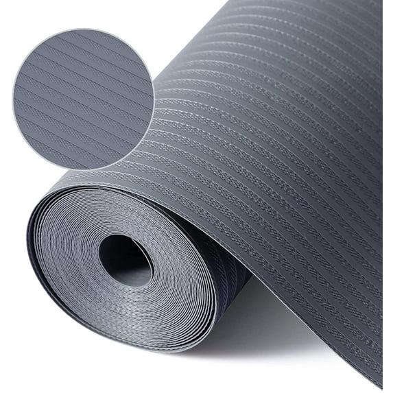 Shelf Liners for Kitchen Cabinets, 10" W x 360" L, Non Adhesive Shelf Liner, Non-Slip Kitchen Drawer Liners, Waterproof Durable Cabinet Liners for Shelves, Pantry, Dark Gray
