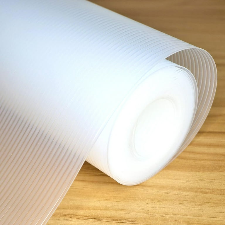 Clear Plastic Shelf Liner, Non-Adhesive Roll for Kitchen, Fridge, Pantry,  Drawers (12 In x 20 Ft)