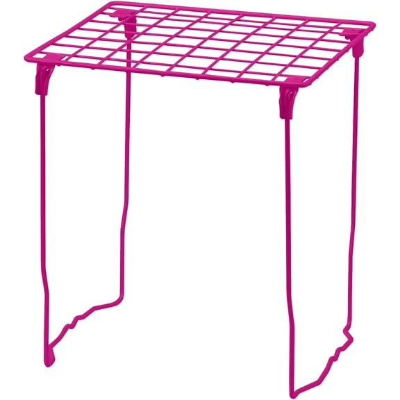 Shelf Locker Organizer Shelf, Stackable, Extra Tall, Fits Standard Size School Lockers, Black