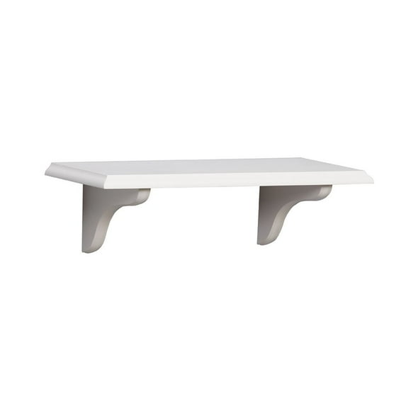 Shelf-Made KT-0148-818WT Wood Shelf Kit, White, 8-Inch by 18-Inch