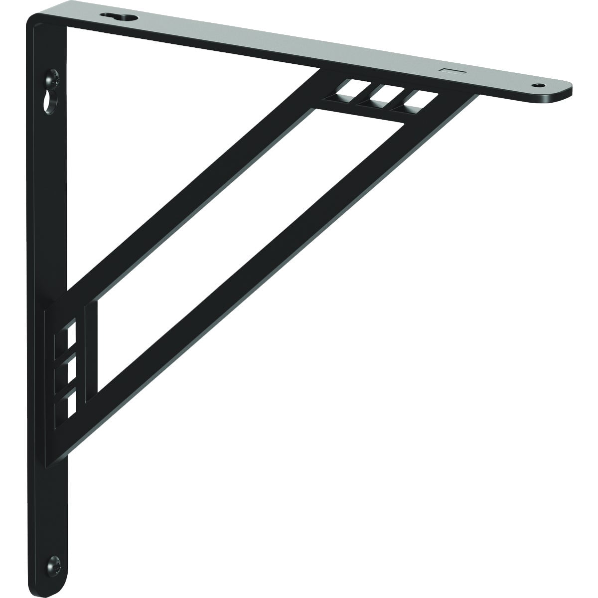 Knape & Vogt Shelf-Made Richland Steel D x 1" W x 10" H, 500 lbs, Decorative Shelf Bracket — Home & Garage Storage, Stackable Design