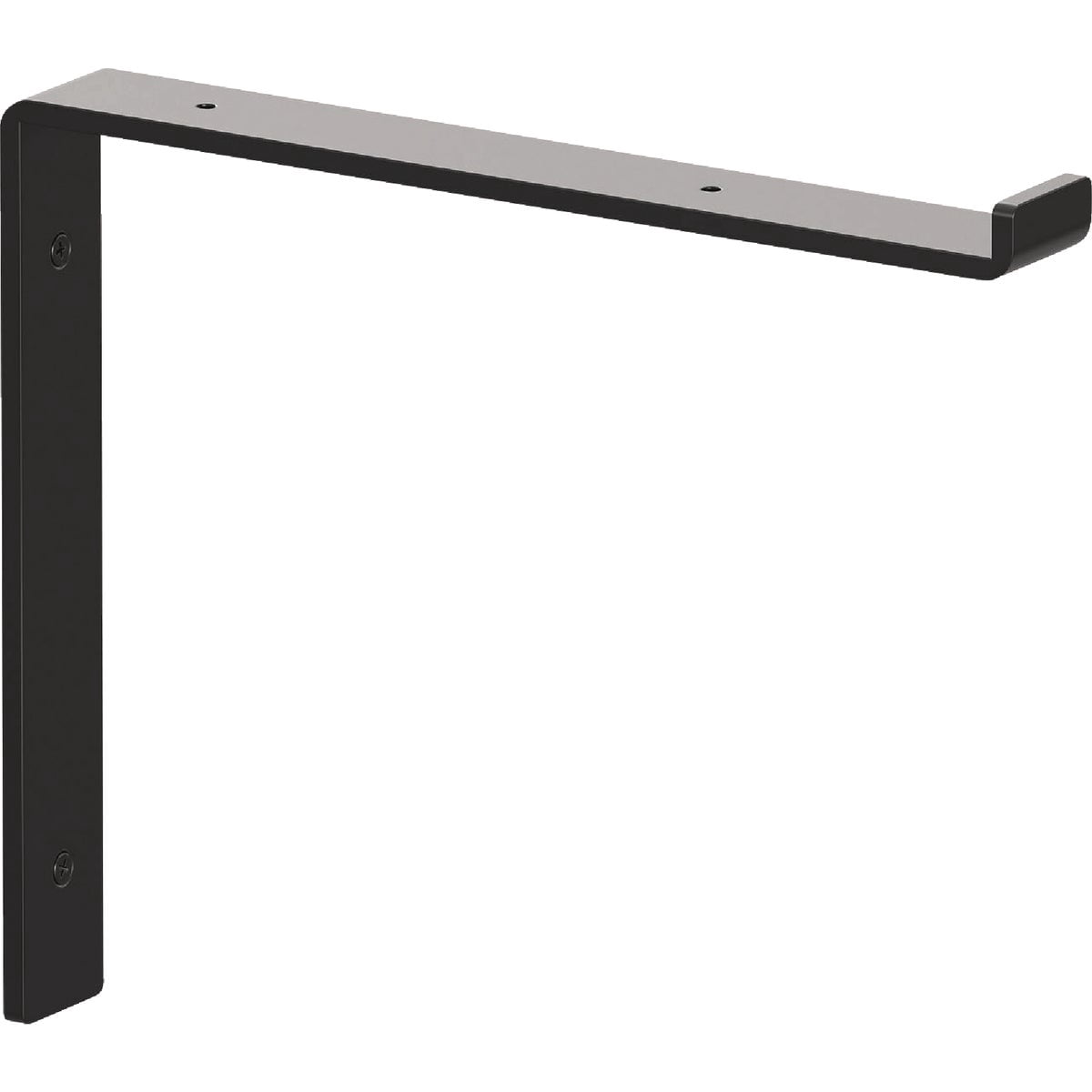 Knape & Vogt Silverton Decorative Shelf Bracket - Steel - 12 in x 1.5 in x 10.31 in, Black, 75 lbs