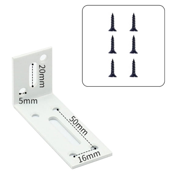 Shelf Mounting Bracket Rust Resistant Corner Brackets 90 Degree Bracket Plate