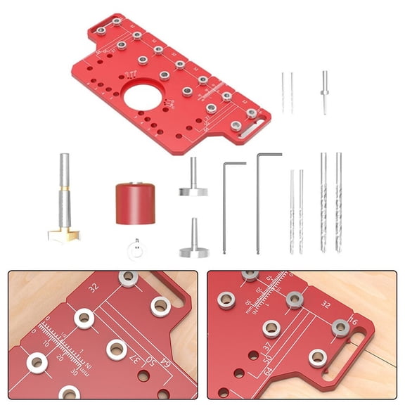 Shelf Pin Gauge Drilling Guide Template System Holes Jig Hinge Puncher Locator Type B