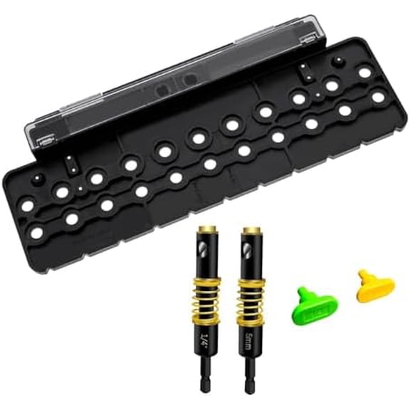 Shelf Pin Jig with 32mm System, 1/4" & 5mm Hole Drill guides for Cabinet Shelf Hardware, Woodworking Drilling Template Tool$$Tools & Hardware Other