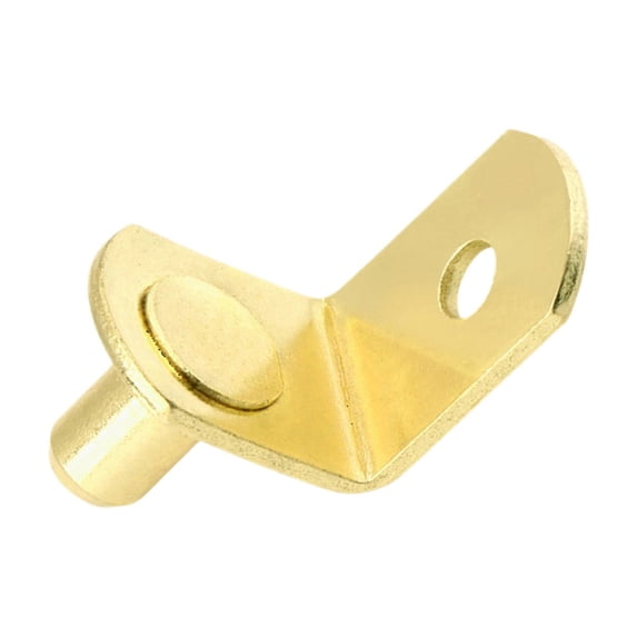 Shelf Pins L Shaped Shelf Support, Cabinet Shelf Holder Bracket for Kitchen (Gold Db), By TINGXIN