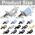 thumbnail image 1 of Shelf Pins Pegs Kit, Binkne Nickel Plated Shelf Support Pegs,Bookshelf Pegs for Shelves,L-Shaped Clips with Rubber Sleeve,Shelf Pins Holders for Furniture Glass Corner & Closet, 1 of 5
