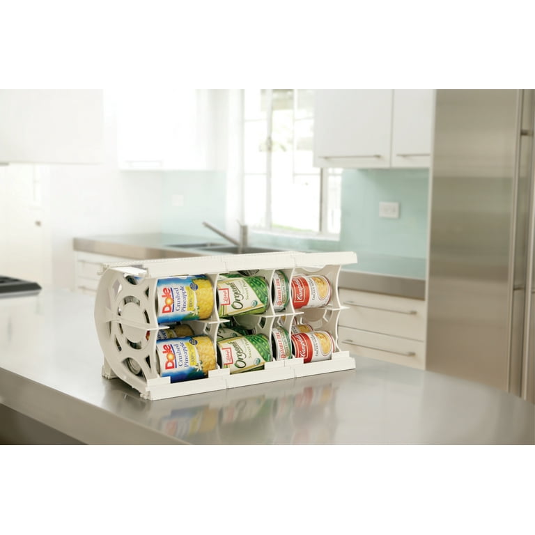 Mimifly Kitchen Cupboard Organiser, 2 Pack Metal Wire Cabinet Storage Shelf  Insert Rack, White