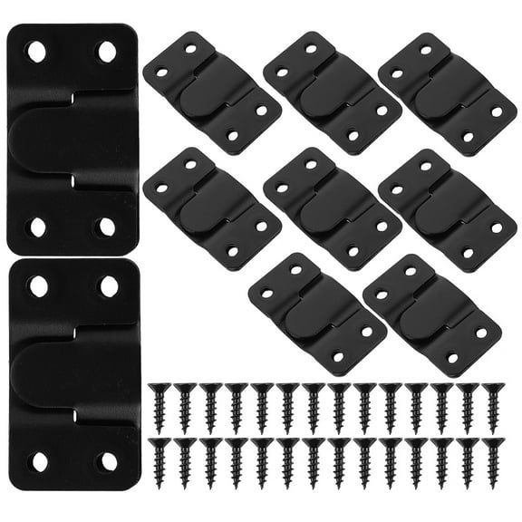 6-Pair Shelf Stand with Mountain Buckle, Photo Frame, Vanity Mirror, and Headboard Mount Clips for Efficient Home Storage and Organization