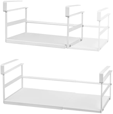 Under Shelf Storage Basket, 2 Pack Heavy-Duty Hanging Baskets Under ...