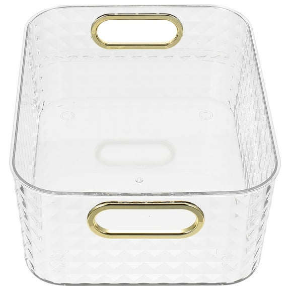 Shelf Storage Bins Box Sundries Transparent Office
