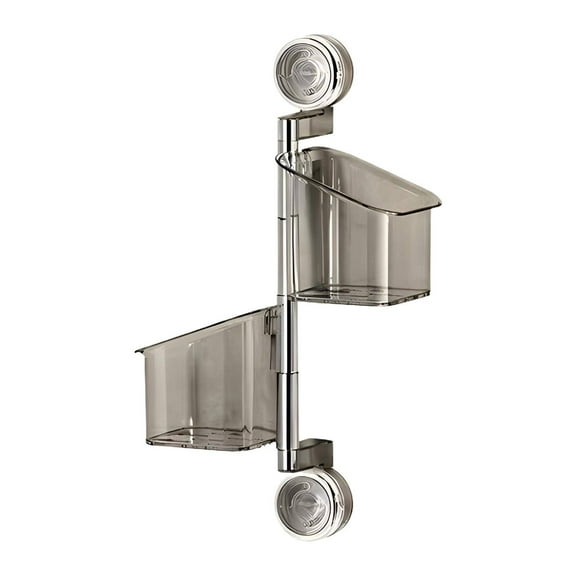 Shelf - Suction Cup Rotating Kitchen Organiser Moveable Shelf for Kitchen Refrigerator Wall Oven Cabinet No Drill Organizers Storage Seasoning Organization