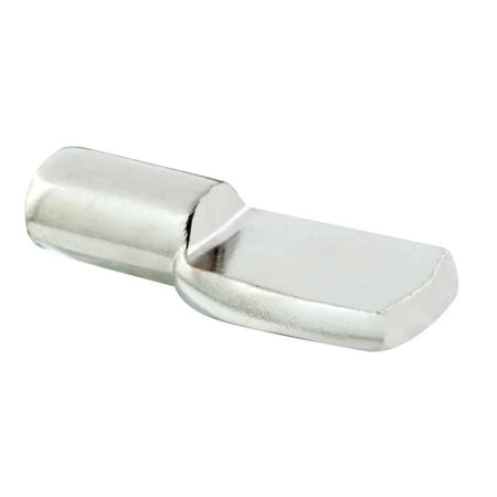Shelf Support Peg, 5mm, Steel Construction, Nickel Plated (8-pack)